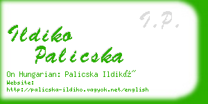 ildiko palicska business card